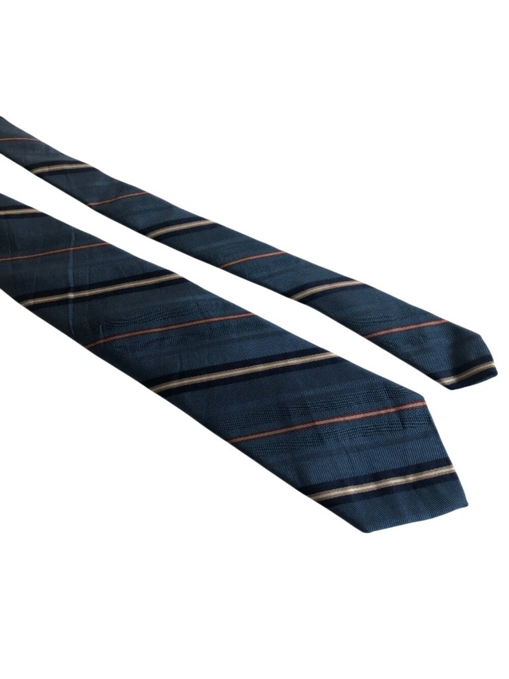 Beekman Place Tie Blue Striped Vintage Mens Necktie Office Work Formal Gift